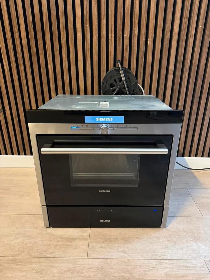 ZGAN Siemens Stoomoven + warmhoudlade (Gratis bezorgen), Witgoed en Apparatuur, Ovens, Zo goed als nieuw, Inbouw, Oven met grill