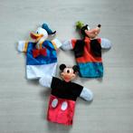Disney Handpoppen Set - Mickey, Donald, Goofy, Ophalen of Verzenden, Gebruikt, Overige typen