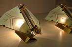 Set gouden Vintage lampen - Murano - Venini / Novaresi style, Huis en Inrichting, Lampen | Wandlampen, Ophalen of Verzenden, Gebruikt
