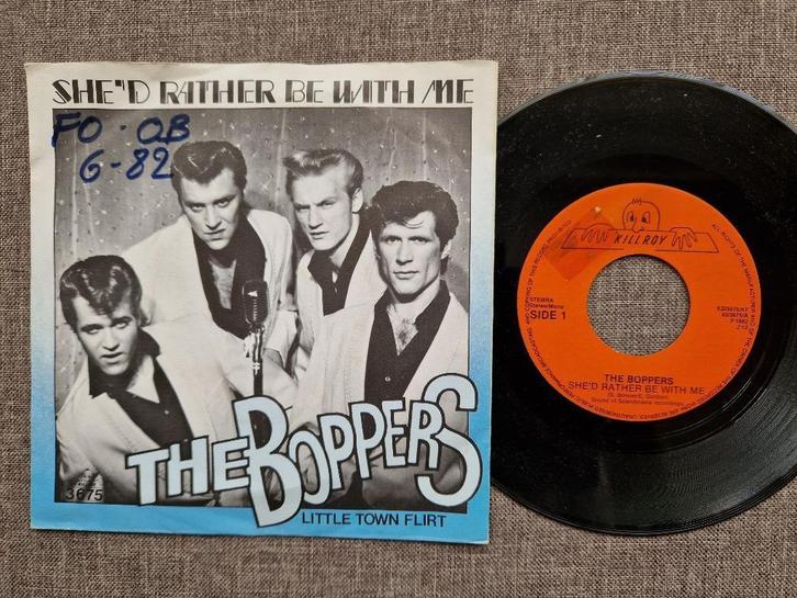 The Boppers. She'd rather be with me - Little town flirt., Cd's en Dvd's, Vinyl Singles, Zo goed als nieuw, Single, Pop, 7 inch