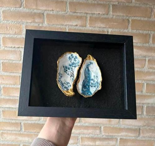 Oesterlijst goud met pauw pauwen uniek nieuw cadeau, Huis en Inrichting, Woonaccessoires | Lijsten, Nieuw, Ophalen of Verzenden