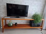 Sfeervolle houten side table, Huis en Inrichting, Tafels | Sidetables, Ophalen, Zo goed als nieuw, 150 tot 200 cm, Modern