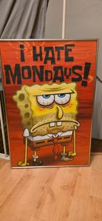 Spongebob 'I Hate Mondays' Print, Huis en Inrichting, Ophalen, 75 cm of meer, 50 tot 75 cm, Print