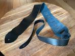 Zwarte leren gitaar strap, Ophalen of Verzenden, Nieuw, Akoestische gitaar
