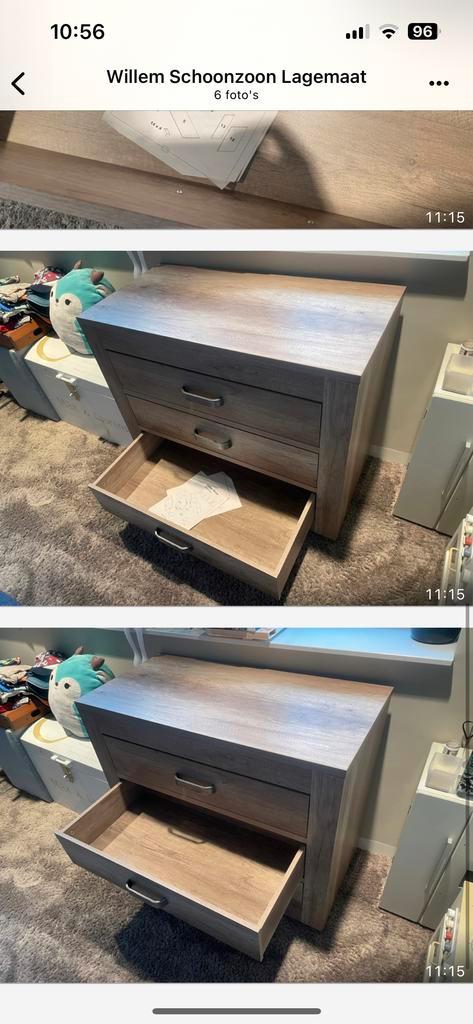 Commode met 3 laden - Zo goed als nieuw!, Huis en Inrichting, Kasten | Ladekasten, Zo goed als nieuw, Minder dan 100 cm, 50 tot 100 cm