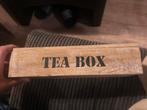 Houten theedoos met vakken, Ophalen of Verzenden, Zo goed als nieuw