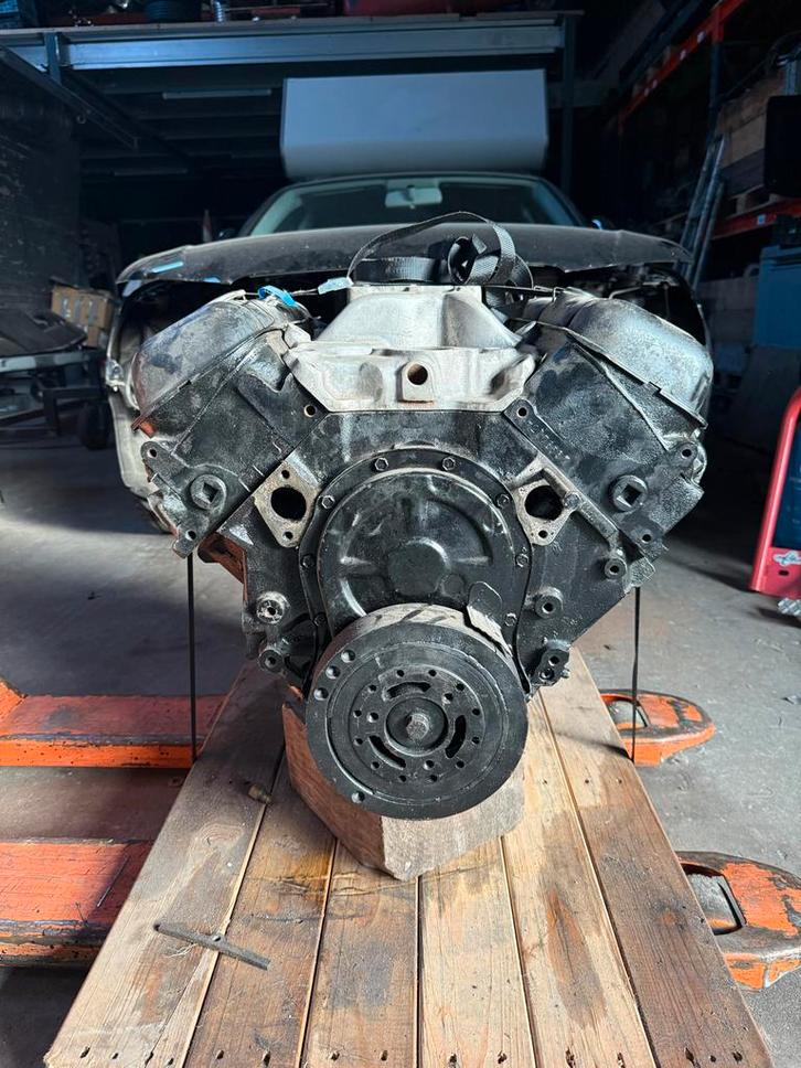 Chevy 454 Big Block met Hedman Headers & Edelbrock Intake, Auto-onderdelen, Motor en Toebehoren, Chevrolet, Gebruikt, Ophalen