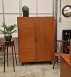 Vintage kledingkast met hang/leg gedeelte, 120cm, Ophalen, 100 tot 150 cm, ., Met hangruimte