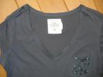 LOGG t- shirt donker grijs met pailletten maat M, Maat 38/40 (M), Ophalen of Verzenden, Zo goed als nieuw, Korte mouw