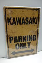KAWASAKI MOTOREN PARKING ONLY KAWASAKI tekst  BORD, Ophalen of Verzenden, Nieuw, Motoren