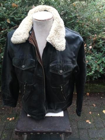 PALL MALL AMERICAN CLASSIC LEREN BOMBER JACKET beschikbaar voor biedingen