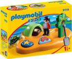 Nieuw Playmobil 1.2.3 Pirateneiland - 9119, Nieuw, Complete set, Ophalen of Verzenden