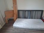Auping Elektrisch Bed 1 Persoon + Matras, Huis en Inrichting, Slaapkamer | Bedden, Ophalen, 90 cm, Eenpersoons, Bruin
