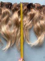 Blond human hair extensions 45 cm, Zo goed als nieuw, Ophalen