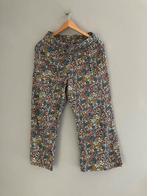 Broek met bloemetjespatroon maat 40, Maat 38/40 (M), Zwart, Ophalen of Verzenden, Zo goed als nieuw