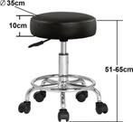 Rolkruk - Hoogte Verstelbaar 360C Draaibaar - 51-65cm Zitho, Ophalen, Deuba, Zwart, Deuba in Duitsland