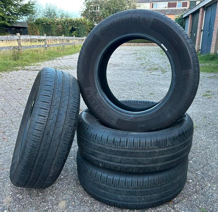 205 65 16 Continental EcoContact6 zomerbanden (4stuks) 5,5mm, Auto-onderdelen, Banden en Velgen, Band(en), Zomerbanden, 16 inch