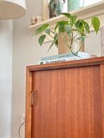 Vintage wandmeubel teak houten jaren 50/60, Huis en Inrichting, Kasten | Wandmeubels, Ophalen, Minder dan 150 cm, 25 tot 50 cm