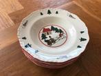 Mason's christmas village kerst diep bord/soepbord, Huis en Inrichting, Keuken | Servies, Ophalen of Verzenden, Zo goed als nieuw