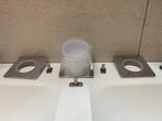 Zeepdispenser en twee glazenhouders, Huis en Inrichting, Badkamer | Badkamermeubels, Overige typen, Nieuw, Minder dan 25 cm, Minder dan 100 cm
