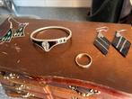 Antiek vintage set ring armband oorbellen zilver, Sieraden, Tassen en Uiterlijk, Antieke sieraden, Ophalen of Verzenden, Zilver