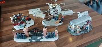 Kerstdorp diverse accessoires  beschikbaar voor biedingen