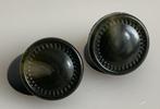 Oude Manchetknopen Zwart 2 cm, Ophalen of Verzenden, Gebruikt, Overige materialen