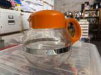 Retro Theepot - Oranje Accent, Ophalen of Verzenden, Gebruikt