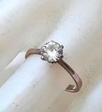 Mooie zilveren ring met zirkonia 925 992 VI (7810-14), Ophalen, Zo goed als nieuw, 17 tot 18, Dame
