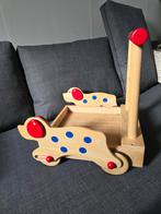 Loopwagen met bewegende hondjes, Kinderen en Baby's, Speelgoed | Houten speelgoed, Gebruikt, Ophalen of Verzenden