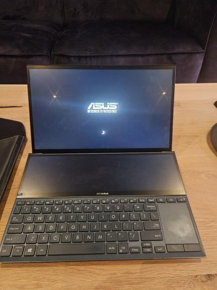 ASUS Zenbook Pro 14 DUBBEL scherm, Computers en Software, Windows Laptops, Gebruikt, 14 inch, SSD, 2 tot 3 Ghz, 32 GB, Qwerty