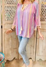 Ibiza tassels blouse tuniek met kwastjes maat L XL, Kleding | Dames, Blouses en Tunieken, Ophalen of Verzenden, Nieuw, Maat 46/48 (XL) of groter
