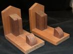Vintage houten boekensteunen 18 cm x 15 cm breedx 10,5 hoog, Ophalen of Verzenden