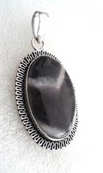 Zilver hanger met amethist edelsteen, Sieraden, Tassen en Uiterlijk, Kettinghangers, Overige voorstellingen, Verzenden, Paars