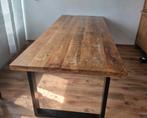 Mangohouten eettafel 6 persoons, Huis en Inrichting, Tafels | Eettafels, Ophalen, Gebruikt, 100 tot 150 cm, 200 cm of meer