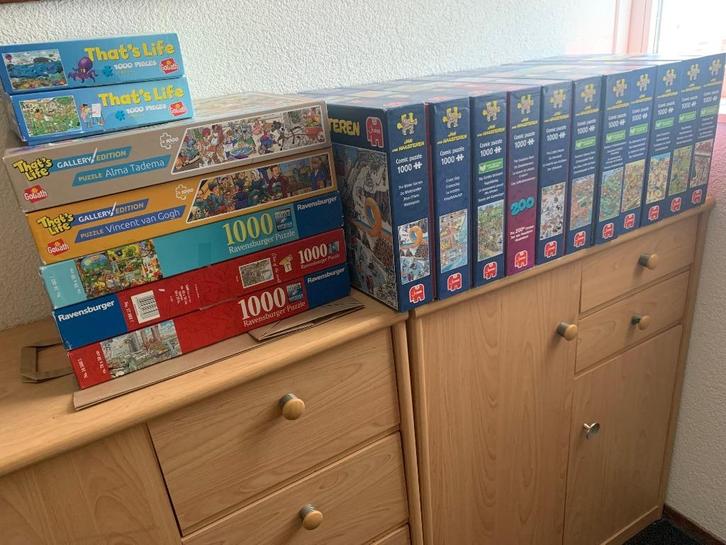 puzzels, Hobby en Vrije tijd, Denksport en Puzzels, Zo goed als nieuw, 500 t/m 1500 stukjes, Ophalen