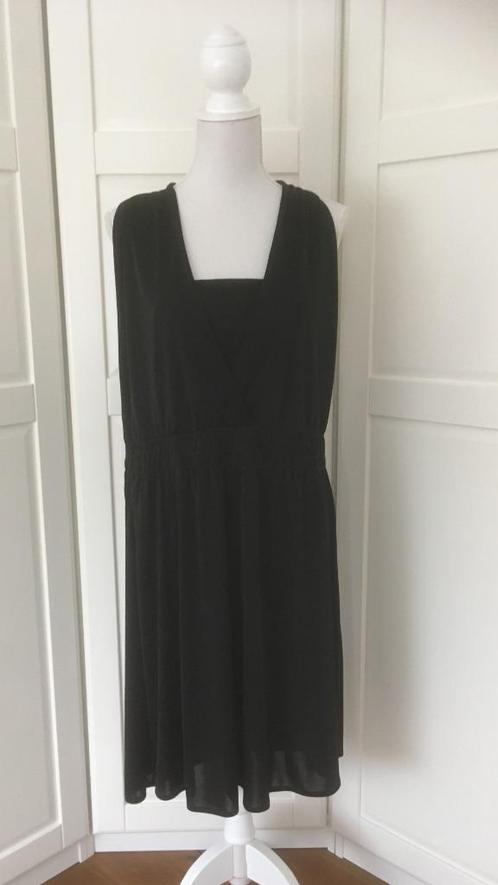 Soaked in Luxury zgan zwarte mouwloze midi jurk , maat L, Kleding | Dames, Jurken, Zo goed als nieuw, Maat 42/44 (L), Zwart, Onder de knie