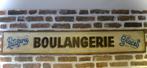 Handgeschilderd Frans reclame bord / bakkerij / boulangerie, Ophalen of Verzenden, Zo goed als nieuw, Reclamebord