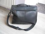 BURKELY grote zwarte leren tas goede staat, Overige merken, Verzenden, Zwart, Zo goed als nieuw