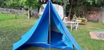 Vintage blauwe kampeertent, Caravans en Kamperen, Ophalen, Gebruikt, Tot en met 2
