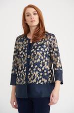 Joseph Ribkoff vlot chique goud/blauw jasje mt XL, Overige kleuren, ., Maat 46/48 (XL) of groter, Joseph Ribkoff