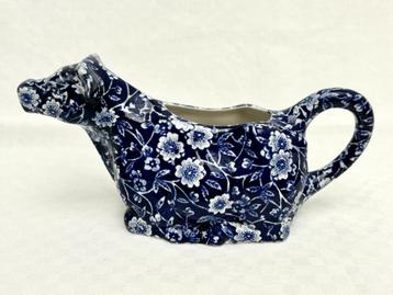 Burleigh - Blue Calico - Cow Creamer beschikbaar voor biedingen