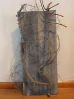 Wandobject, zink, verweerde takjes.Uniek exemplaar., Ophalen of Verzenden, Nieuw