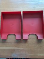 Twee rode stapelbakken Leitz, Ophalen of Verzenden