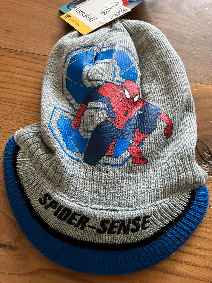 Spiderman muts kindermuts van Marvel, maat 52. Nieuw!, Kinderen en Baby's, Kinderkleding | Mutsen, Sjaals en Handschoenen, Nieuw