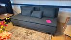 Slaapbank antraciet stof. 195 cm breed, Ophalen, Nieuw, Tweepersoons, 200 cm