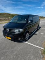 Volkswagen Transporter biTDI 180 pk dubbele cabine 19 inch, Auto's, Euro 5, Zwart, 4 cilinders, 1905 kg