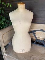 Brocante paspop/buste incl oude kraagjes, Antiek en Kunst, Ophalen