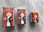 3 Vintage Droste's Cacao Blikken Set - Verzamelobjecten, Antiek en Kunst, Ophalen of Verzenden