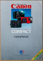 Brochure Canon compactcamera’s, Ophalen of Verzenden, 1980 tot heden, Overige typen